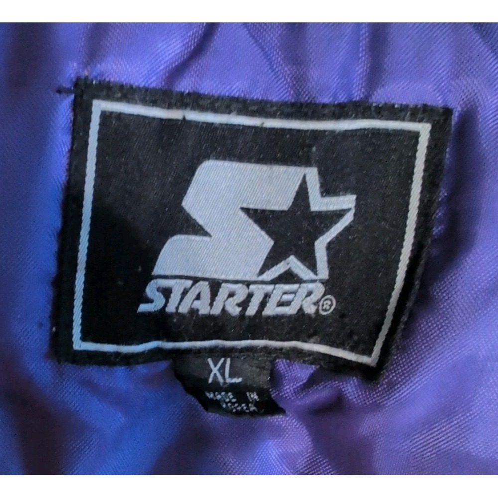 Minnesota‎ Vikings NFL Vintage Starter Jacket Full Zip Winter Coat Size XL Rare - Picture 8 of 16